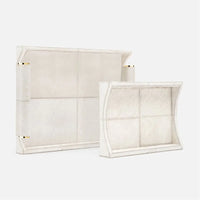 Made Goods Nate Console Tray with Metal Trim, 2-Piece Set