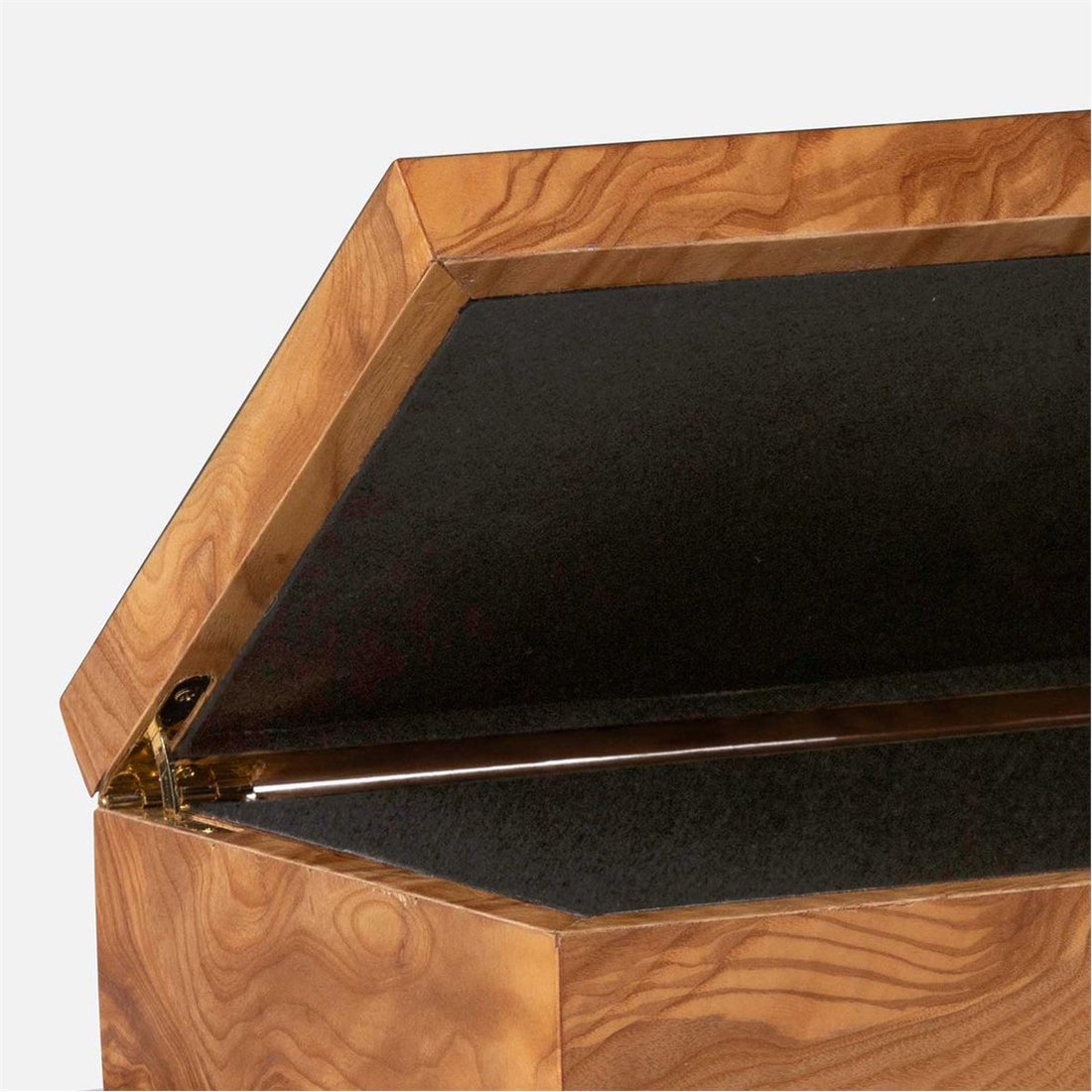 Made Goods Presley Veneer Box in Black Resin, 2-Piece Set