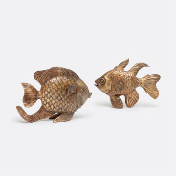 Made Goods Sahen Fish Sculpture, 2-Piece Set