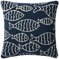 Loloi P0908 22" x 22" Hooked Pillow, Set of 2