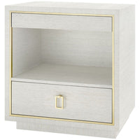 Villa & House Parker 2-Drawer Side Table with Raquel Pull