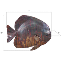 Phillips Collection Australian Bat Fish Maroon Wall Sculpture