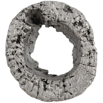 Phillips Collection Cast Eroded Wood Circle Single-Hole Wall Tile
