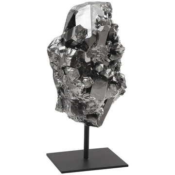 Phillips Collection Cast Crystal Small Liquid Silver Sculpture