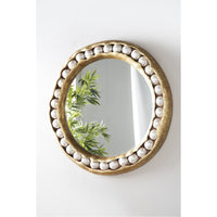 Phillips Collection Pearl Round Gold Mirror