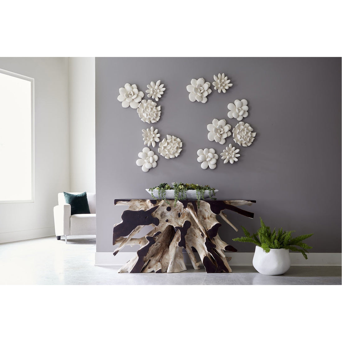 Phillips Collection Oviferum Succulent Outdoor Wall Art