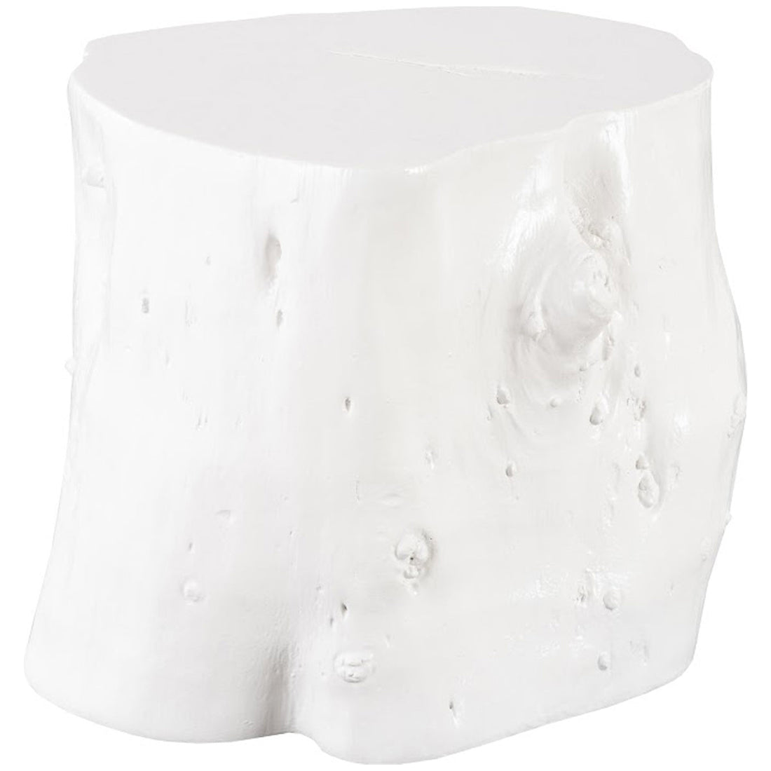 Phillips Collection Log Large White Stool