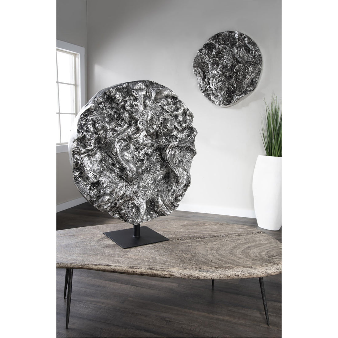 Phillips Collection Colossal Cast Root Swirling Wall Sculpture