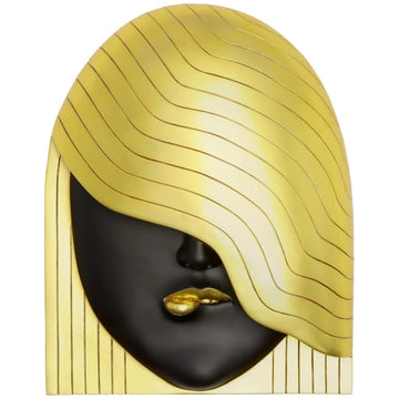 Phillips Collection Fashion Faces Wave Black and Gold Wall Art