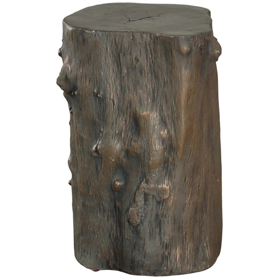 Phillips Collection Log Small Outdoor Stool, Bronze