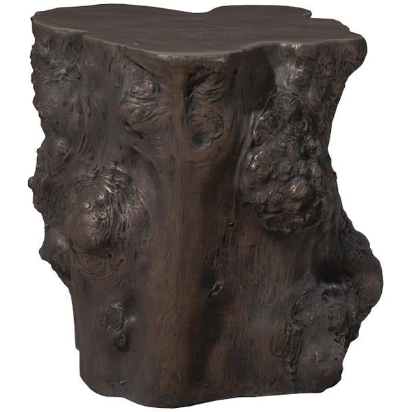 Phillips Collection Log Outdoor Side Table, Bronze
