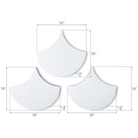 Phillips Collection Scales Wall Tiles, Set of 3