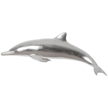 Phillips Collection Dolphin Wall Decor, Silver Leaf