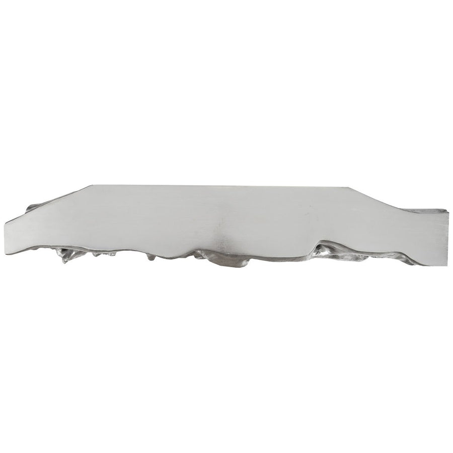 Phillips Collection Square Root Console Table, Silver Leaf