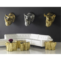 Phillips Collection Rhino Silver Leaf Wall Art