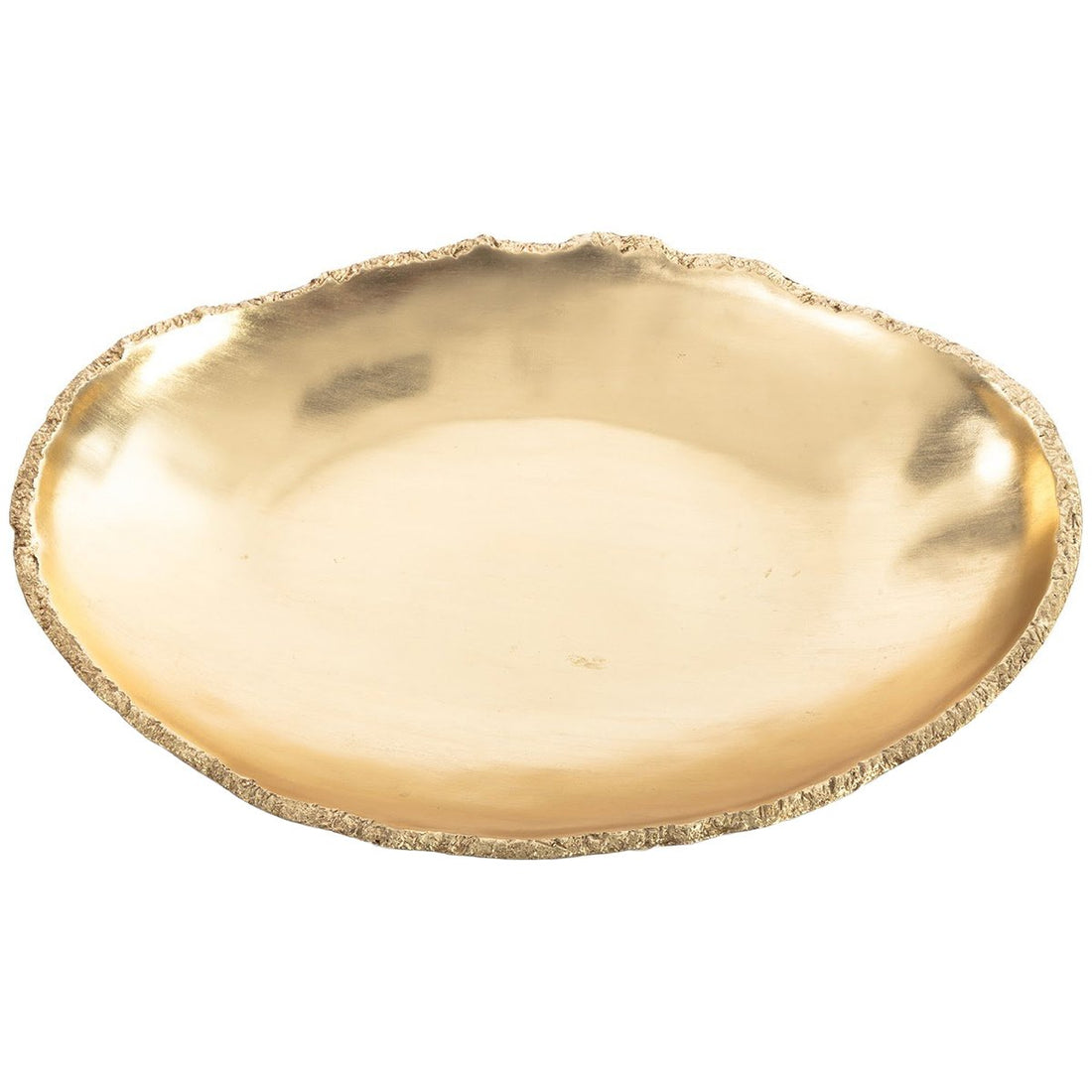 Phillips Collection Broken Egg Oblong Gold Bowl