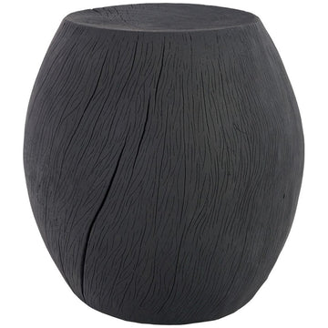 Phillips Collection Drum Stool, Charred