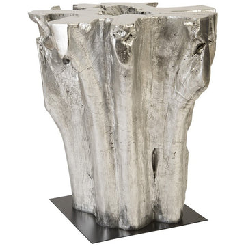 Phillips Collection Freeform Bar Table, Silver Leaf