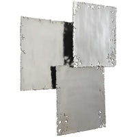 Phillips Collection Galvanized Square Wall Tile, 3-Piece Set