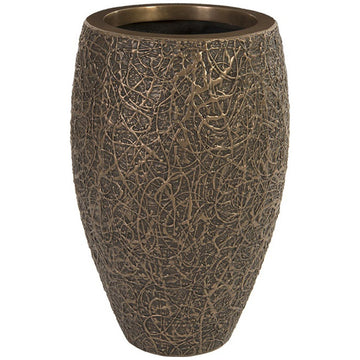 Phillips Collection String Theory Outdoor Planter, Bronze
