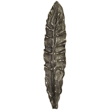 Phillips Collection Petiole Large Liquid Silver Wall Leaf, Version A