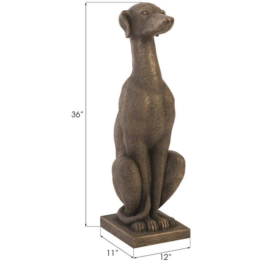 Phillips Collection Greyhound Sculpture, Bronze