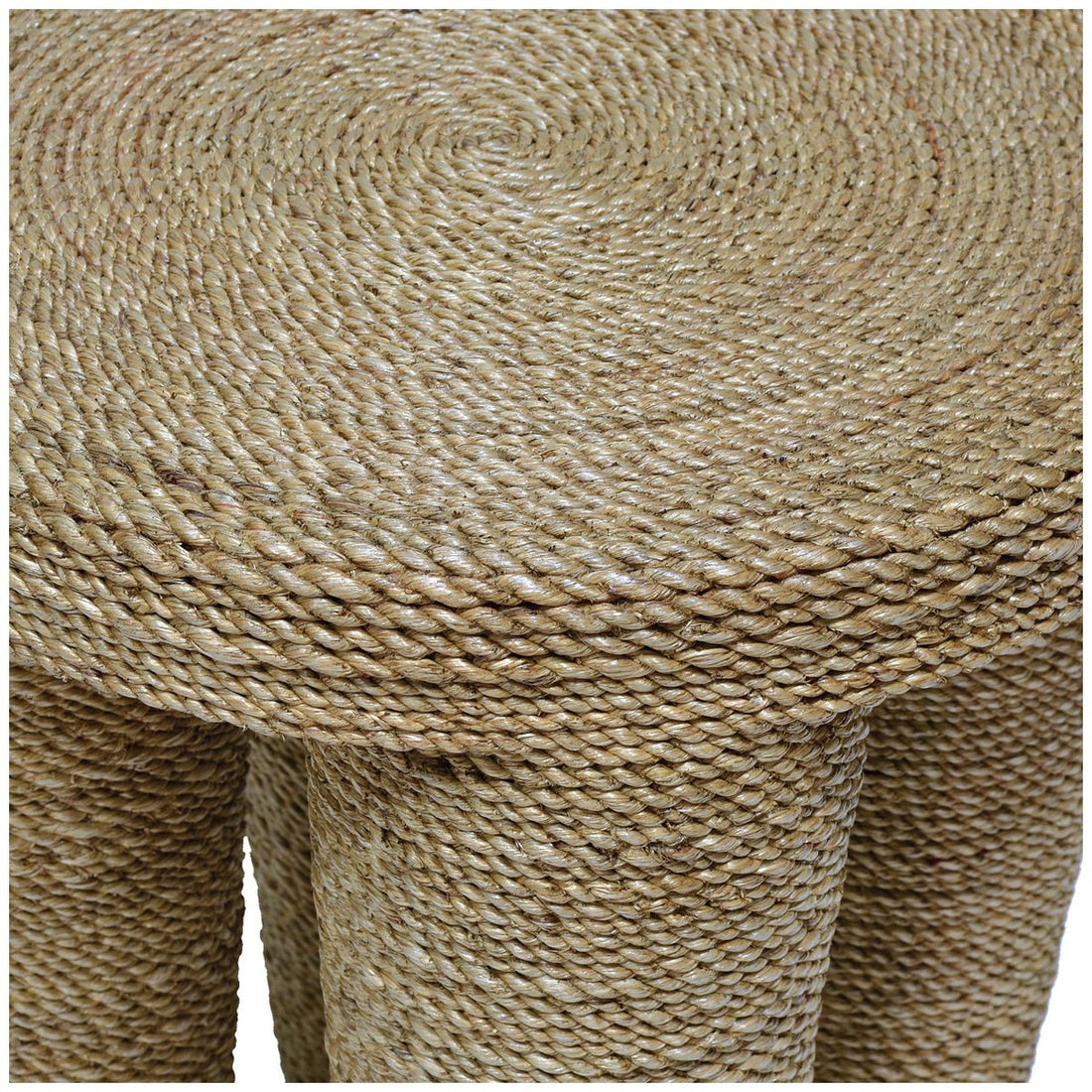 Palecek Wrapped Rope Footed Stool