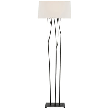 Visual Comfort Aspen Floor Lamp with Linen Shade