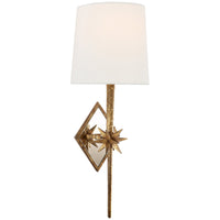 Visual Comfort Etoile Sconce with Linen Shade