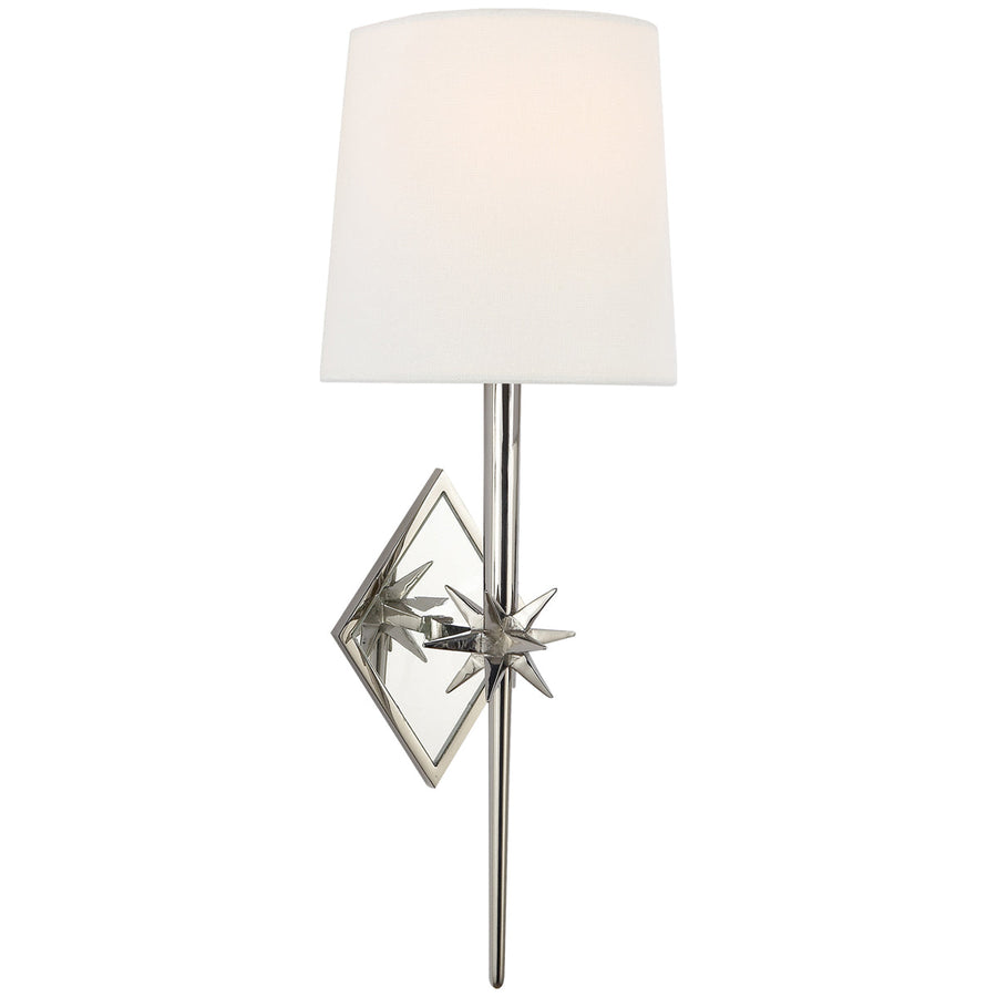 Visual Comfort Etoile Sconce with Linen Shade