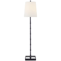Visual Comfort Grenol Buffet Lamp with Linen Shade