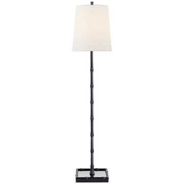 Visual Comfort Grenol Buffet Lamp with Linen Shade