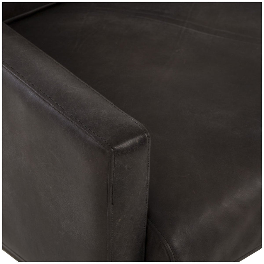 Thomas Bina Vanessa Chair - Destroyed Black Leather