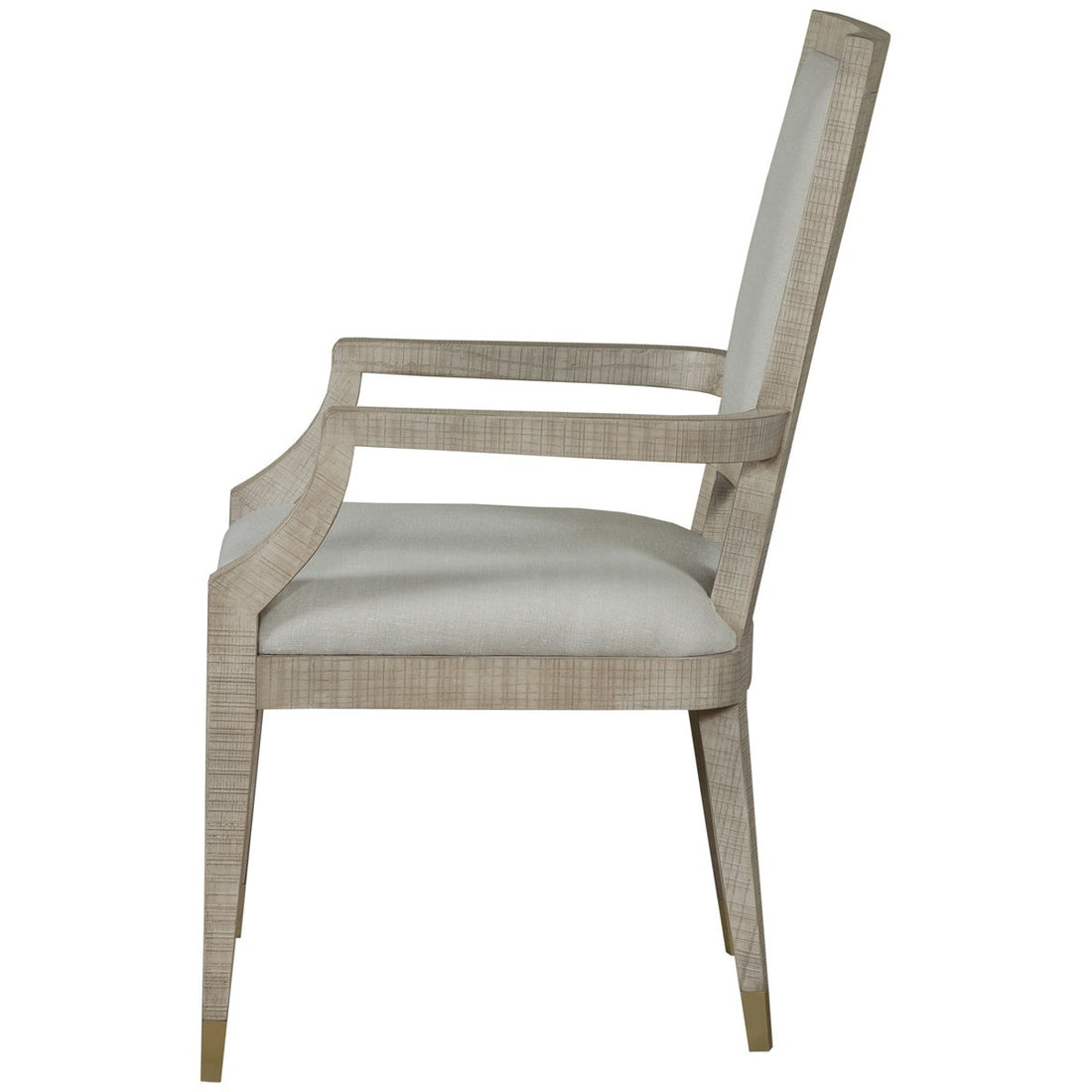 Sonder Living Raffles Dining Arm Chair - Natural, Norman Ivory