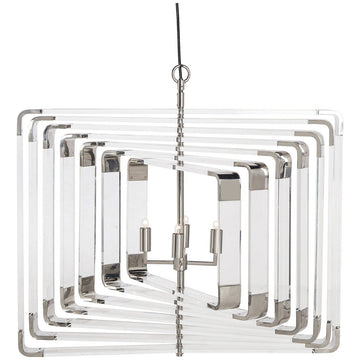 Nellcote Spiral 7-Layer Acrylic Chandelier