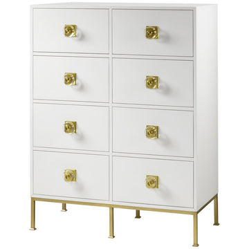 Boyd Formal 8-Drawer Dresser - White Lacquer