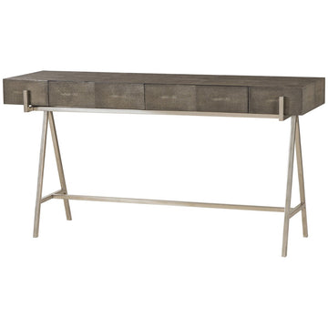 Andrew Martin Sampson Console Table - Charcoal Shagreen