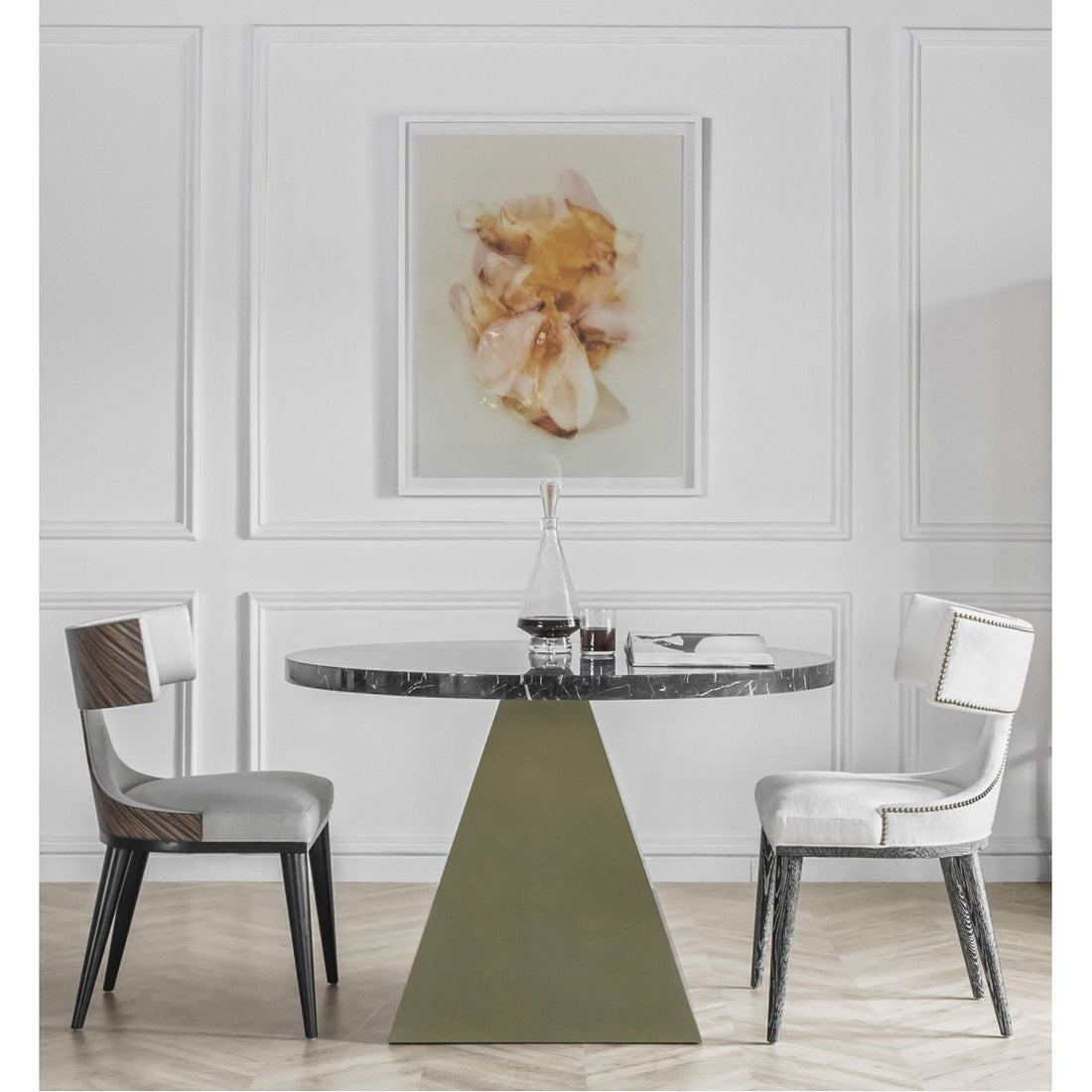 Reagan Hayes Louis Dining Table - Marble Top