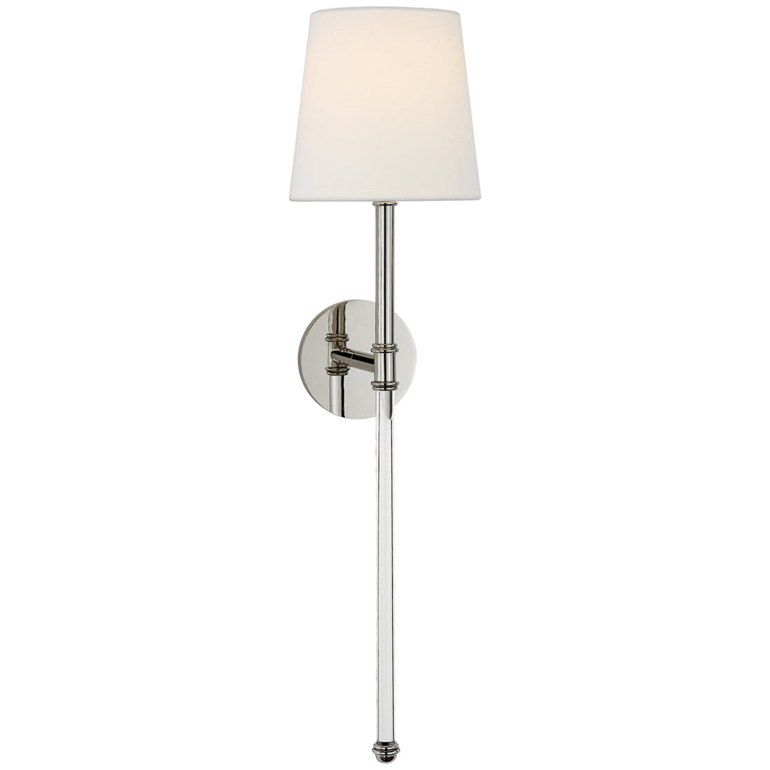 Visual Comfort Camille Large Tail Sconce with Linen Shade