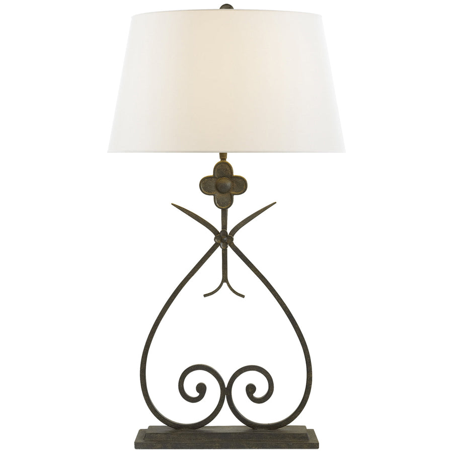 Visual Comfort Harper Table Lamp with Linen Shade