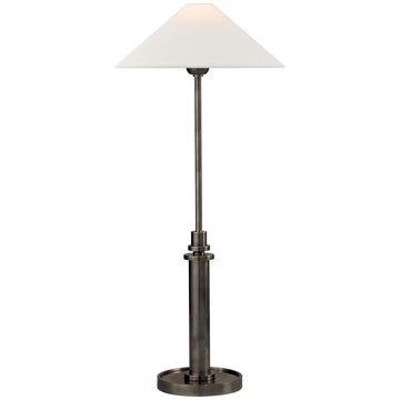 Visual Comfort Hargett Buffet Lamp with Linen Shade