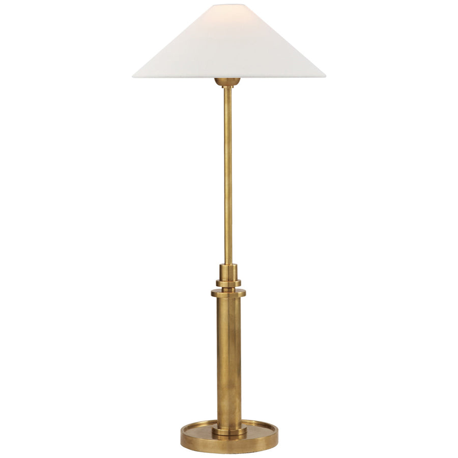 Visual Comfort Hargett Buffet Lamp with Linen Shade