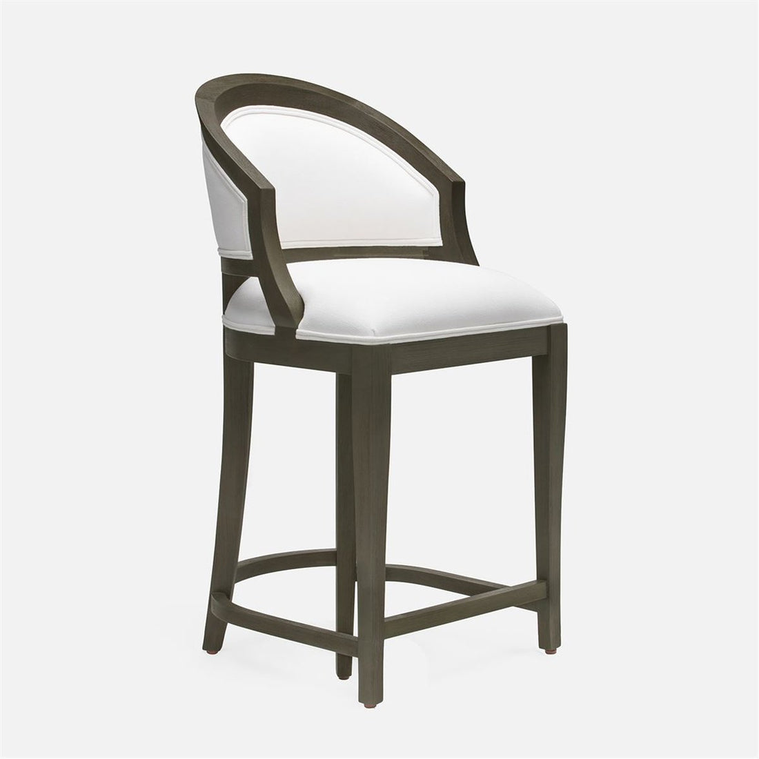 Made Goods Sylvie Curved Back Counter Stool in Alsek Fabric