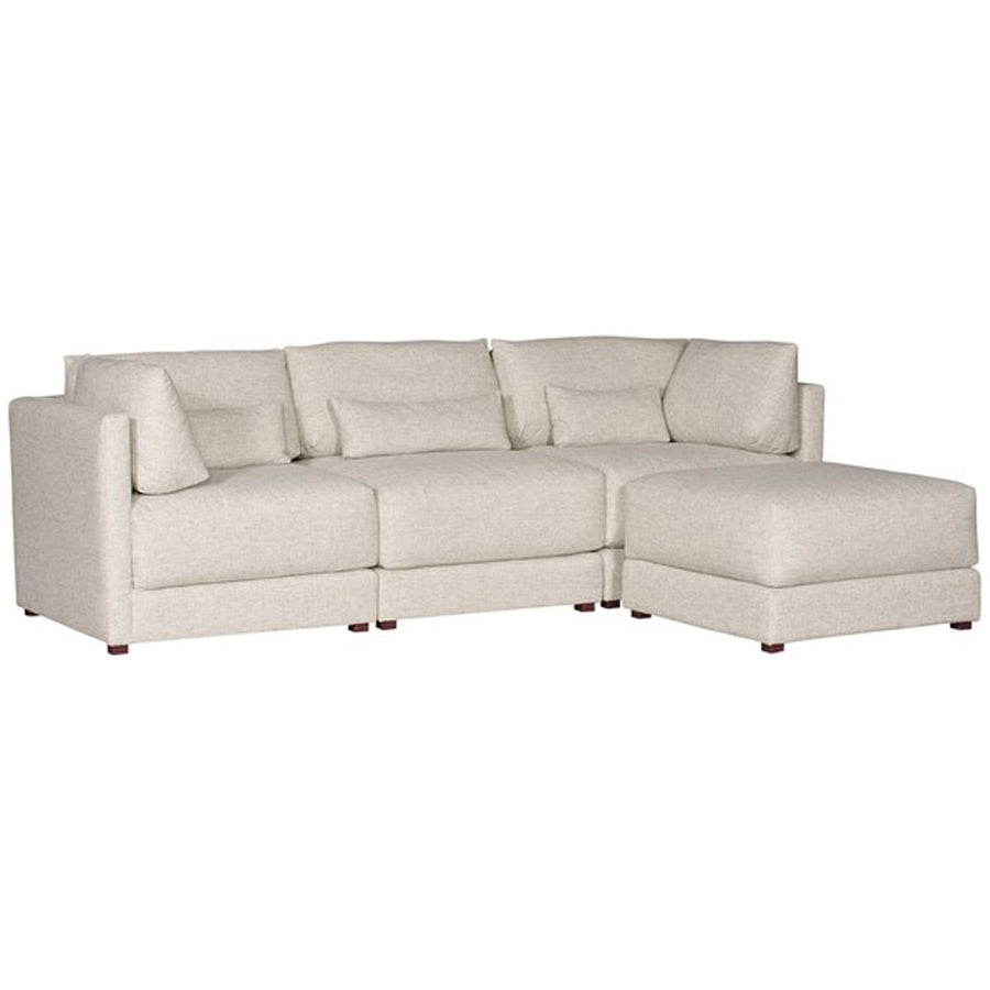 Vanguard Furniture Dove Stocked Modular Sectional in Jack Linen
