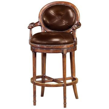 Theodore Alexander Classic Yet Casual At The Barolo Bar Bar Stool