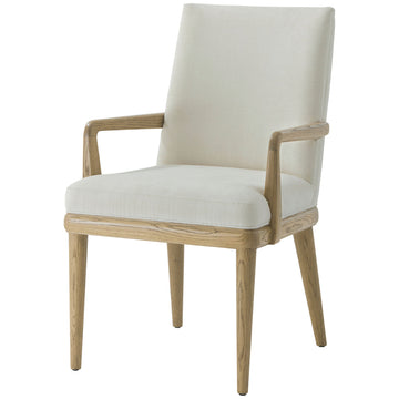 Theodore Alexander Essence Upholstered Dining Arm Chair, Set of 2
