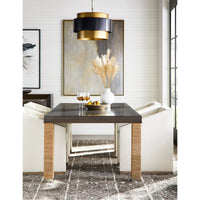 Vanguard Furniture Woven Dining Table with Lampakanay Leg