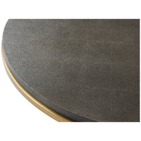 Theodore Alexander Small Fisher Round Shagreen Cocktail Table