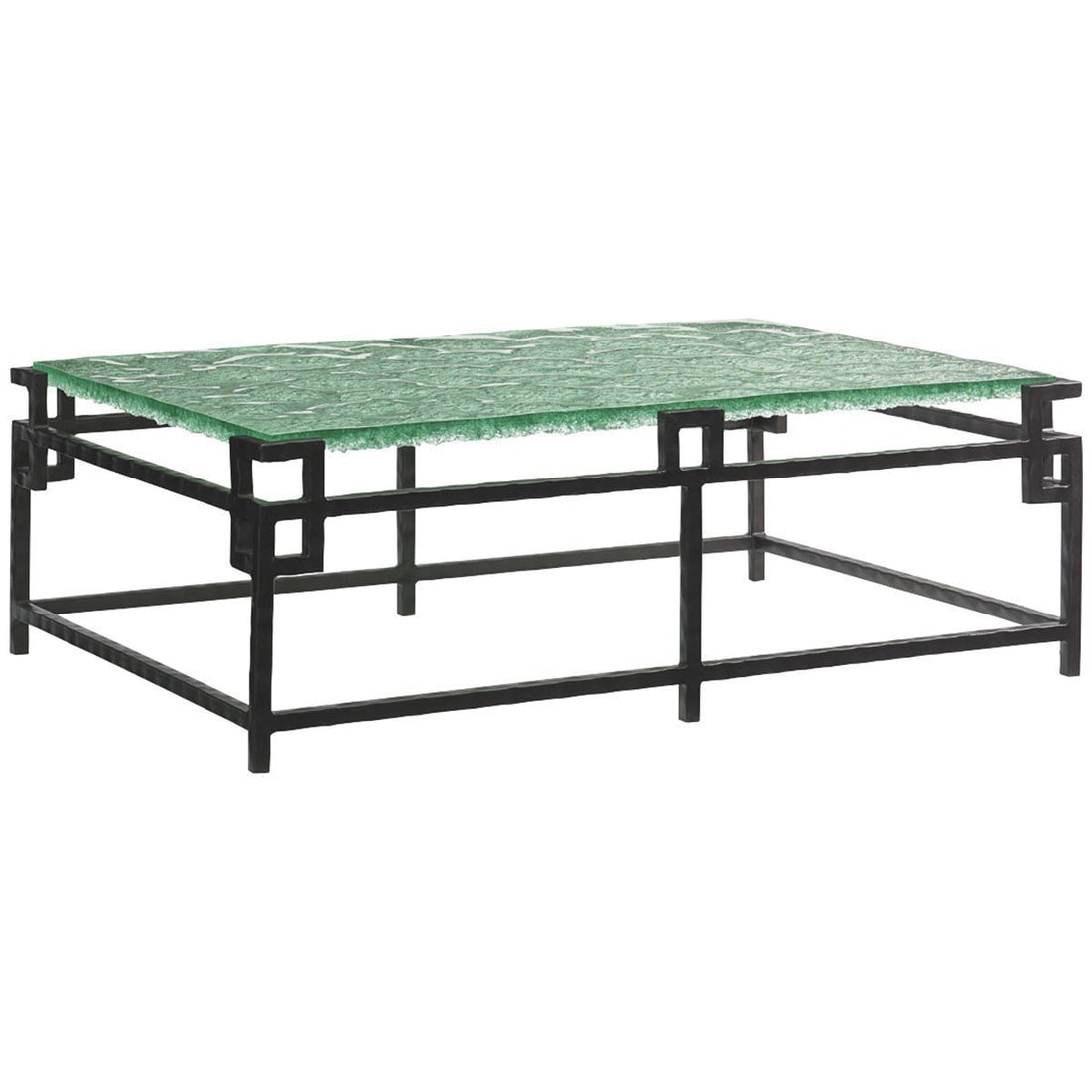 Tommy Bahama Island Fusion Hermes Reef Glass Top Cocktail Table
