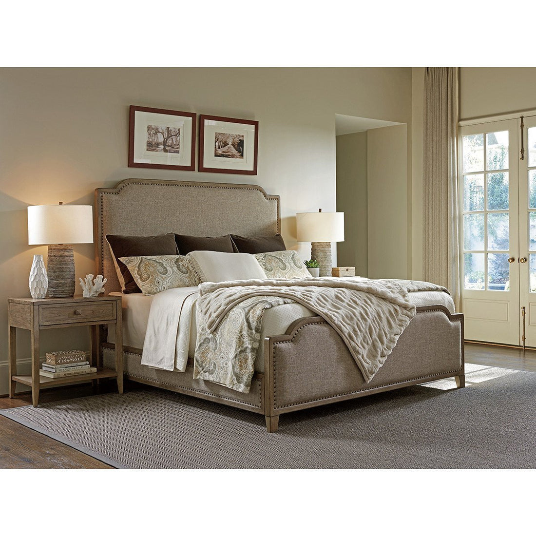 Tommy Bahama Cypress Point Stone Harbour Upholstered Bed